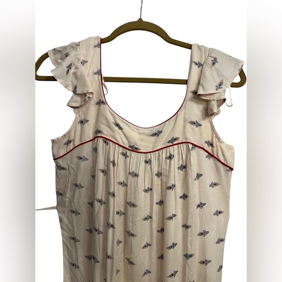 NWT BOG Band Of Gypsies Women's Small S Loose Boho Midi Flutter Sleeve Paisley - Picture 4 of 15